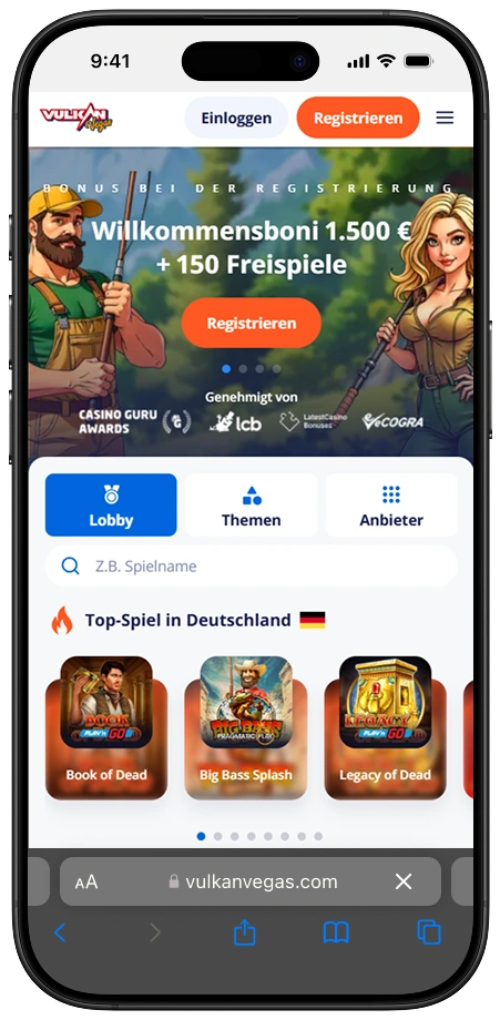 Vulkan Vegas App Vorschau